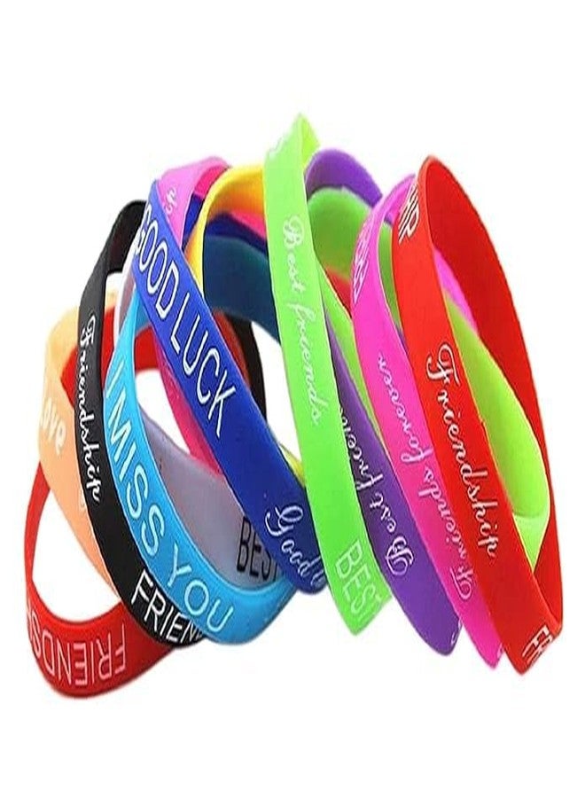 GR DESIGN® Funky Rubber Friendship Band for Girls and Boys | Silicone Belt Bracelet For Kids (Pack of 50) - Image 1